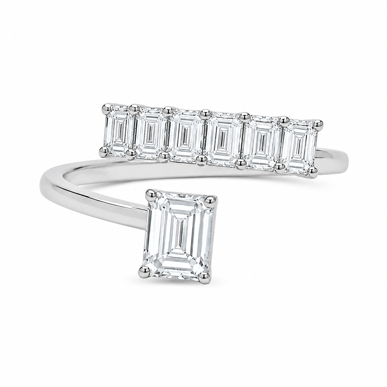 14K White Gold Lab-Grown Diamond Fashion Ring (1.40 CTW â€“ Dâ€“F / VS1â€“VS2) from Diamond Studio