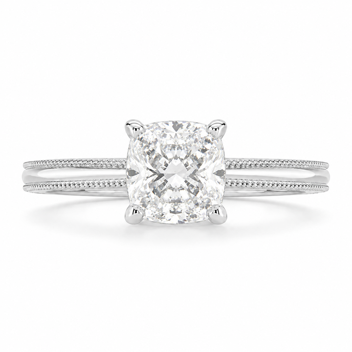 Camilla 2 Carat Cushion Cut Solitaire Engagement Ring