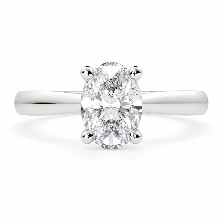 Juliana 2 Carat Oval Cut Classic Solitaire Engagement Ring
