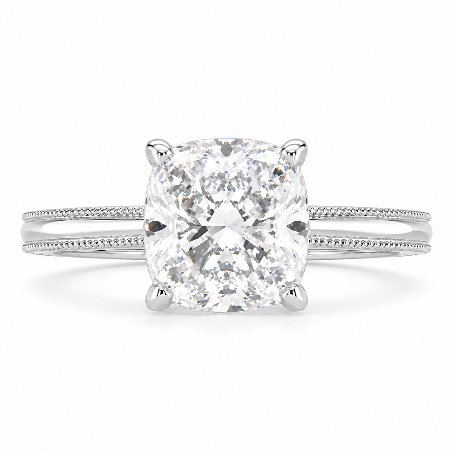 Camilla 5 Carat Cushion Cut Solitaire Engagement Ring