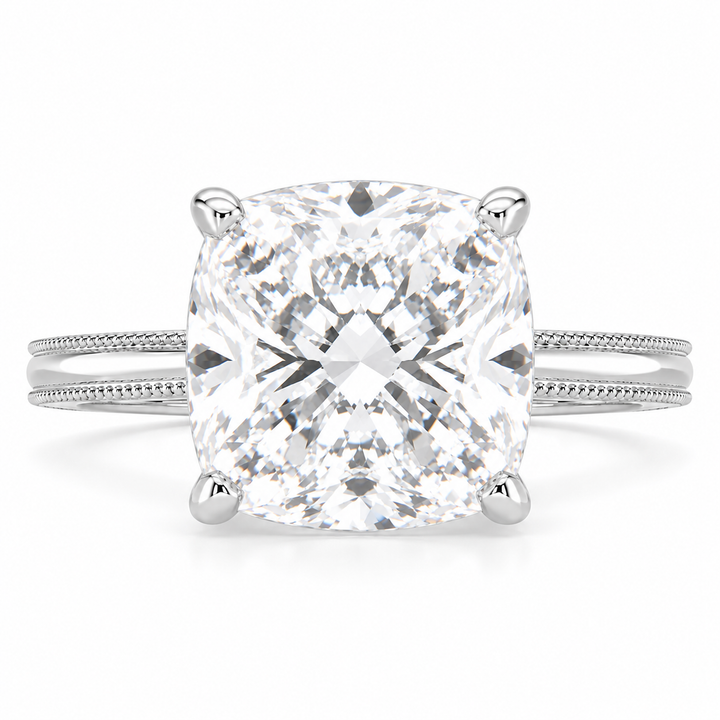 Camilla 7 Carat Cushion Cut Solitaire Engagement Ring