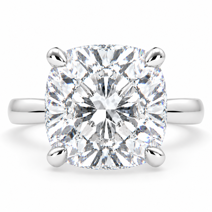 Juliana 7 Carat Cushion Cut Classic Solitaire Engagement Ring