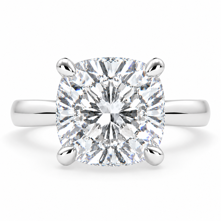 Juliana 6 Carat Cushion Cut Classic Solitaire Engagement Ring