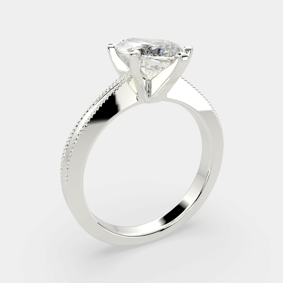 2 Carat VS1 D Lab Grown Diamond Solitaire Marquise Ring