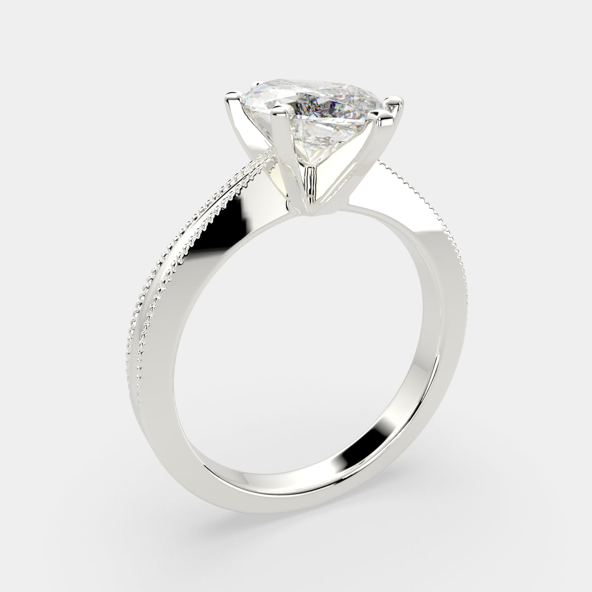 4 Carat VS1 D Lab Grown Diamond Solitaire Marquise Ring