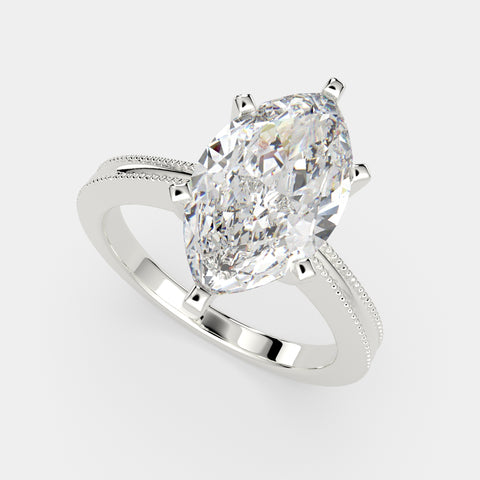 1 Carat VS1 D Lab Grown Diamond Solitaire Marquise Ring