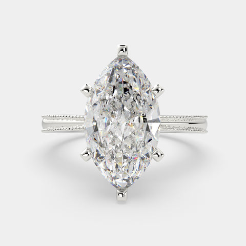 1 Carat VS1 D Lab Grown Diamond Solitaire Marquise Ring