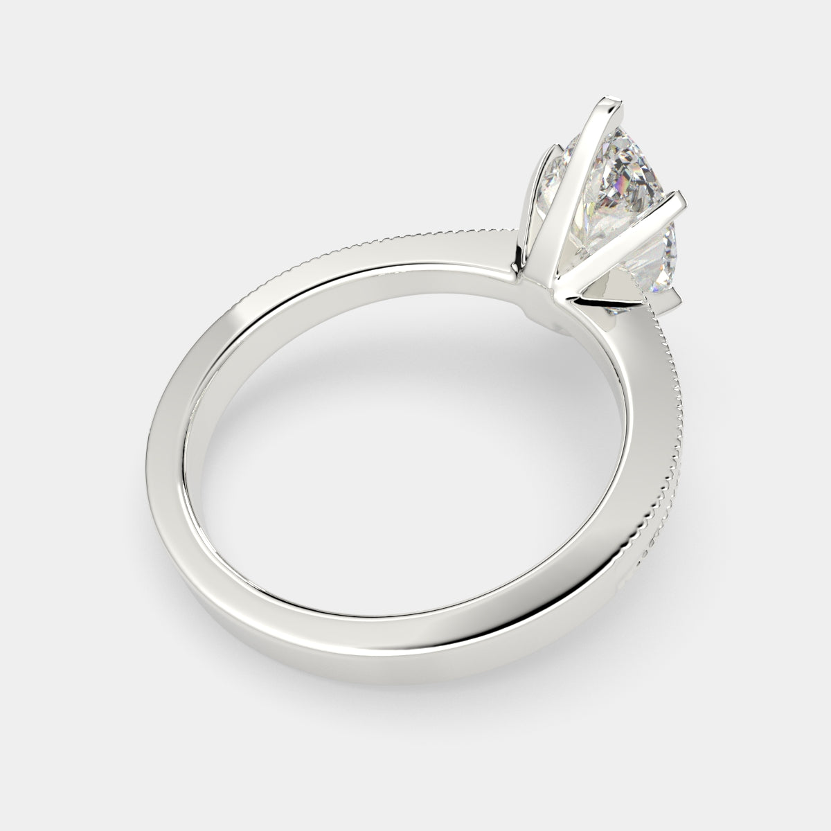 4 Carat VS1 D Lab Grown Diamond Solitaire Marquise Ring