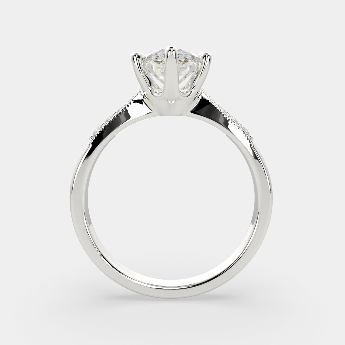 2.4 Carat VS1 D Lab Grown Diamond Pave Marquise Ring