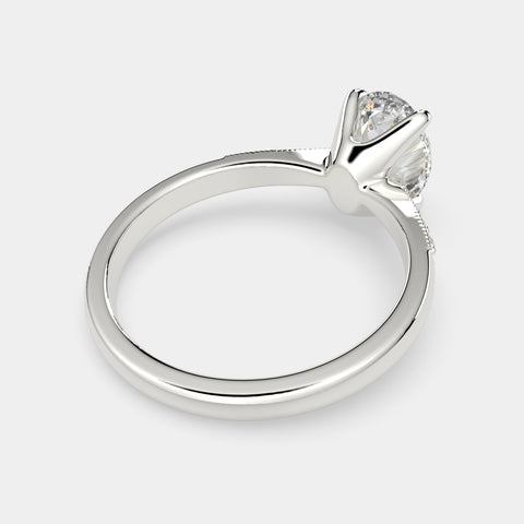 4.4 Carat VS1 D Lab Grown Diamond Pave Oval Ring