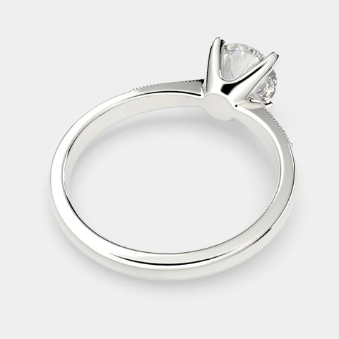 2.4 Carat VS1 D Lab Grown Diamond Pave Round Ring