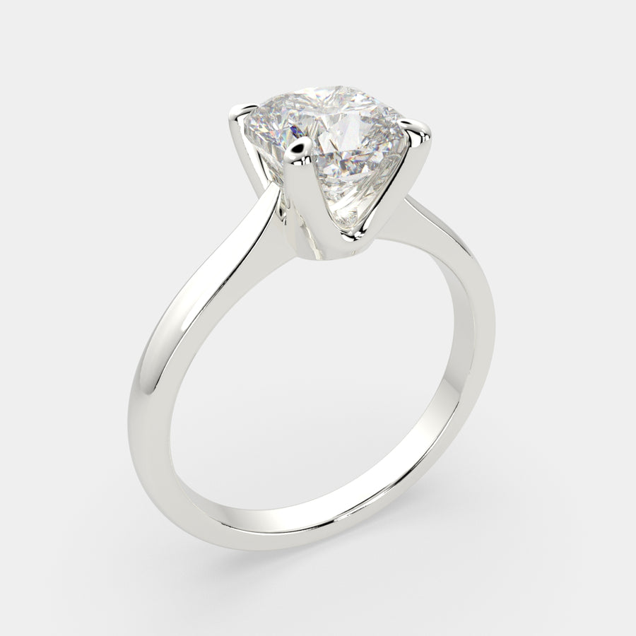 Juliana 2 Carat Cushion Cut Classic Solitaire Engagement Ring