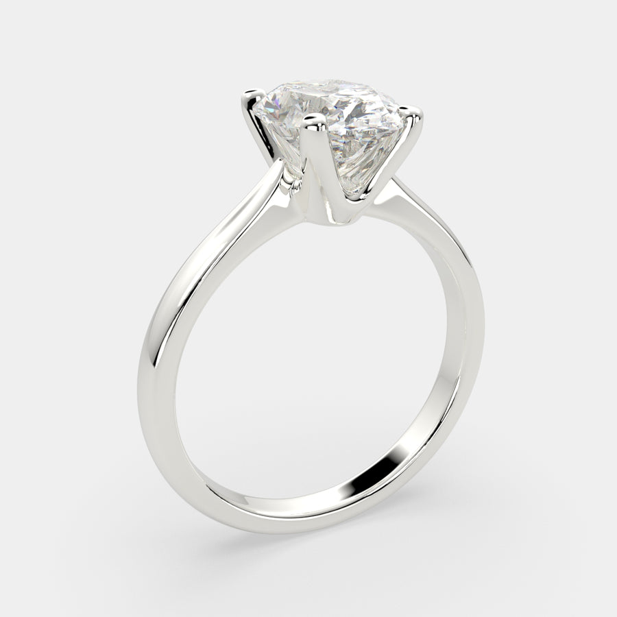 Juliana 4 Carat Oval Cut Classic Solitaire Engagement Ring