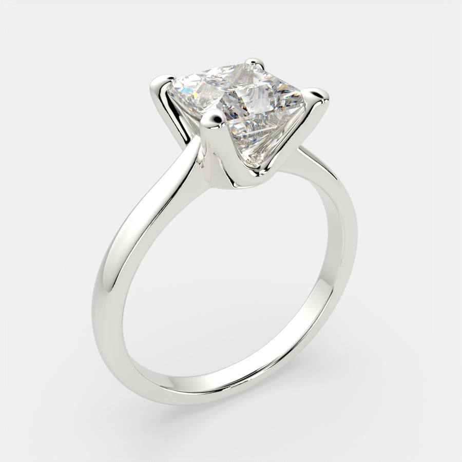 Juliana 2 Carat Princess Cut Classic Solitaire Engagement Ring