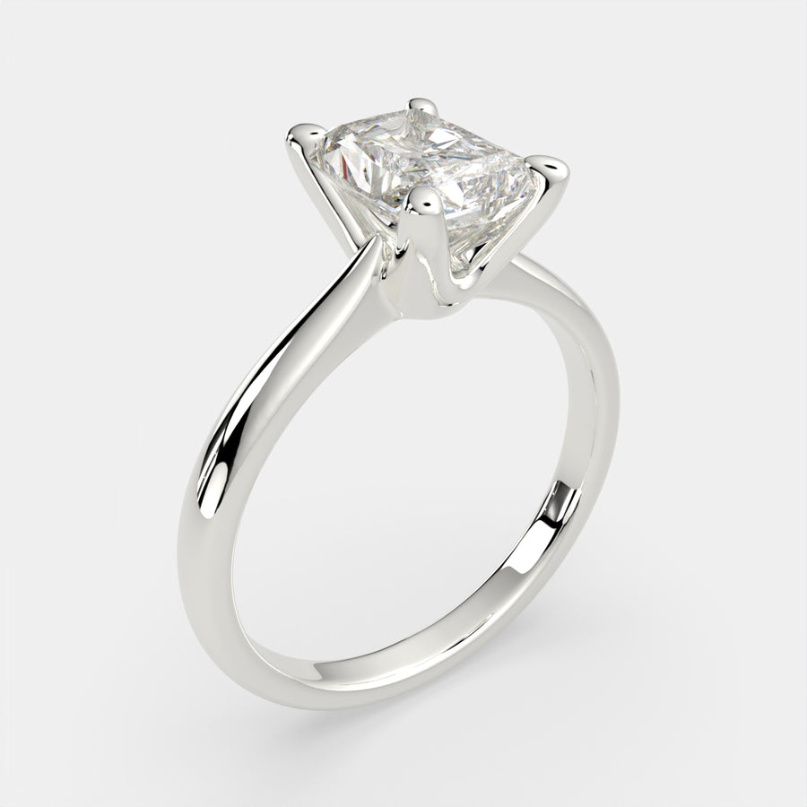 Juliana 1 Carat Radiant Cut Classic Solitaire Engagement Ring