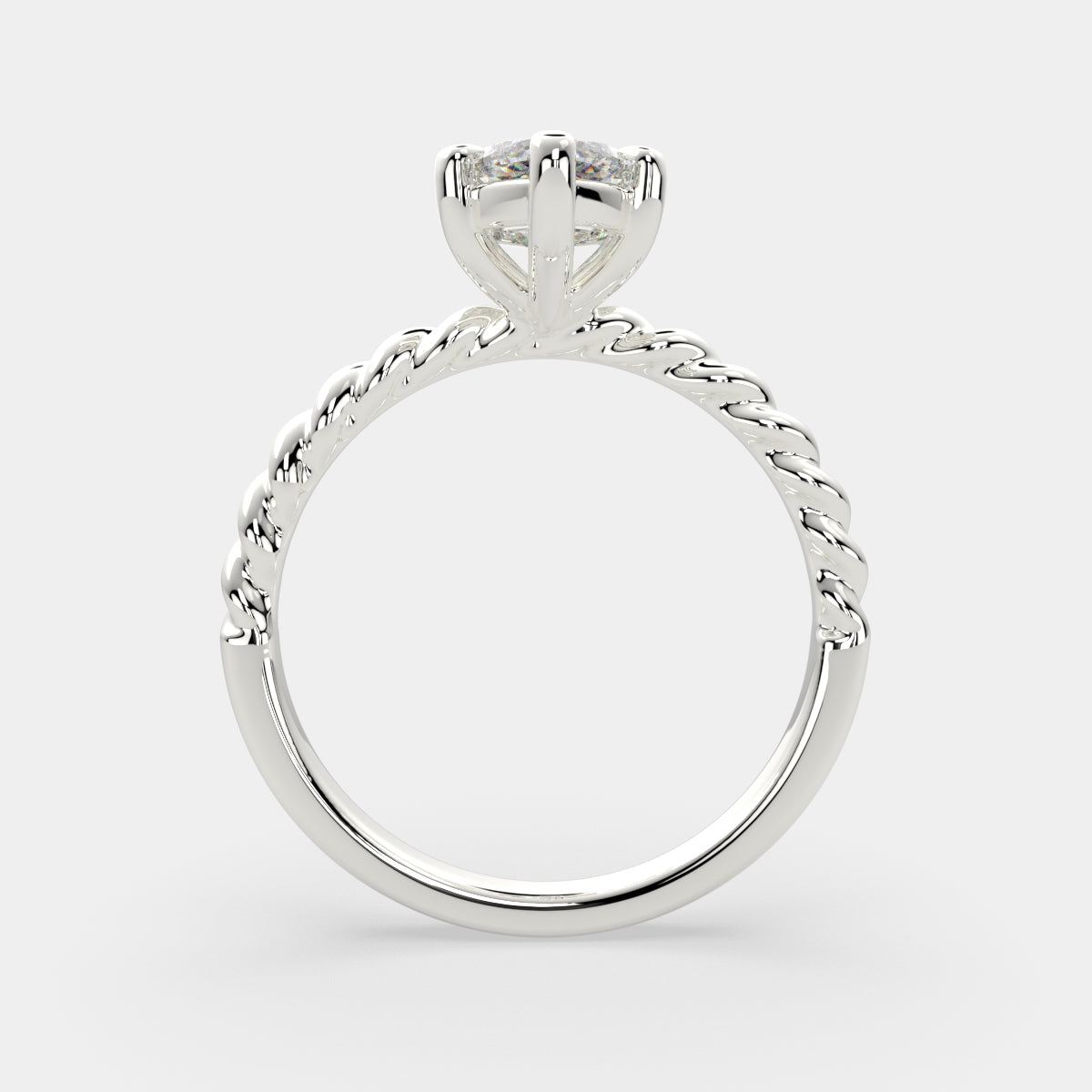 4 Carat VS1 D Lab Grown Diamond Solitaire Marquise Ring