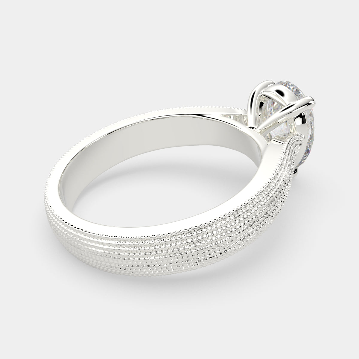 3 Carat VS1 D Lab Grown Diamond Solitaire Pear Ring