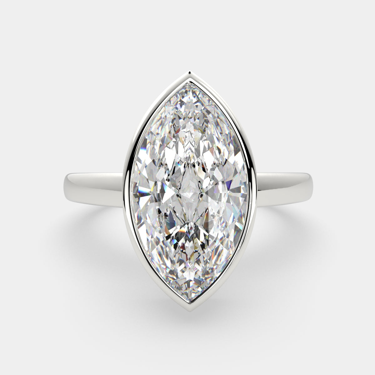 2.15 Carat VS1 D Lab Grown Diamond Halo Pave Marquise Ring