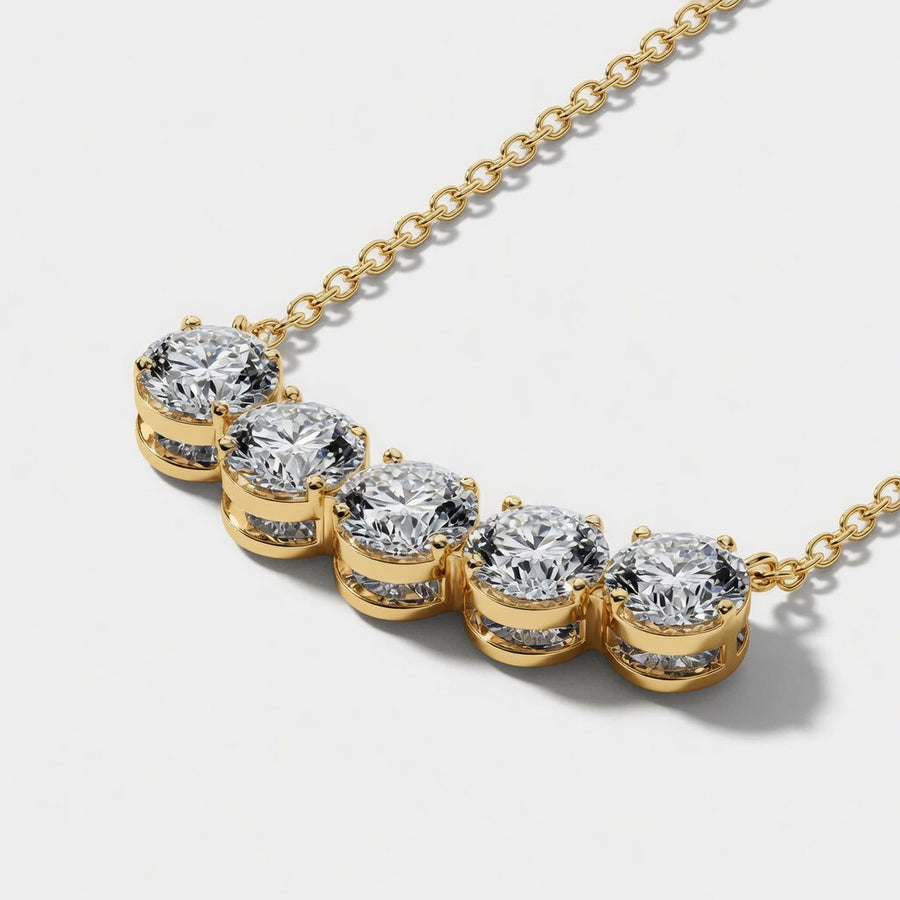 4.00 CTW Boundless Arc Lab-Grown Diamond Pendant (D–F / VS1–VS2, IGI Certified)
