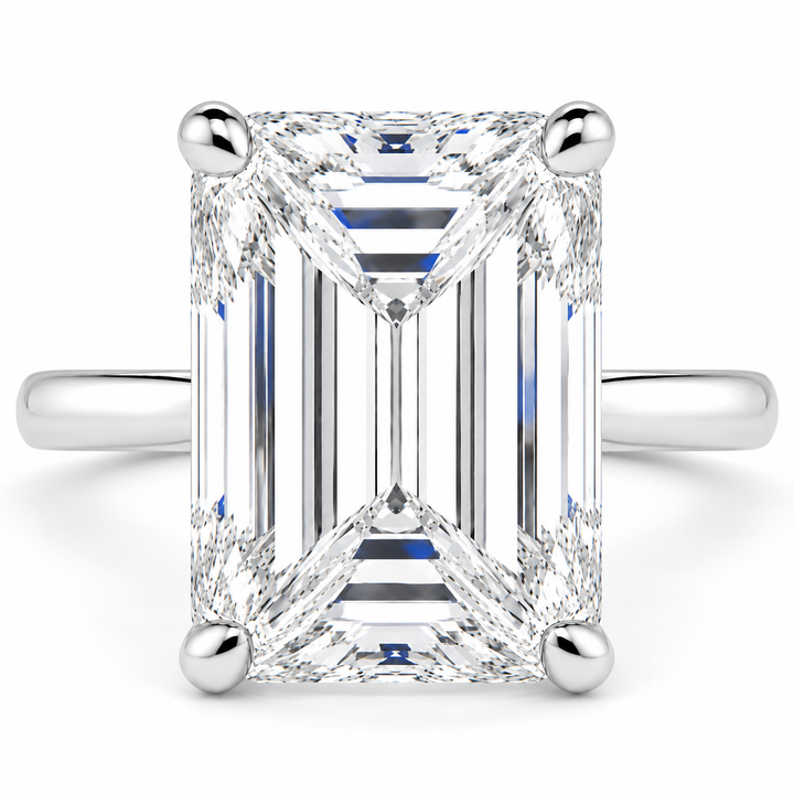 Juliana 7 Carat Emerald Cut Classic Solitaire Engagement Ring