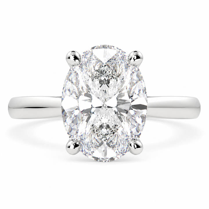 Juliana 5 Carat Oval Cut Classic Solitaire Engagement Ring