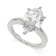 2 Carat VS1 D Lab Grown Diamond Solitaire Marquise Ring