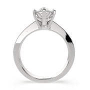 1 Carat VS1 D Lab Grown Diamond Solitaire Pear Ring