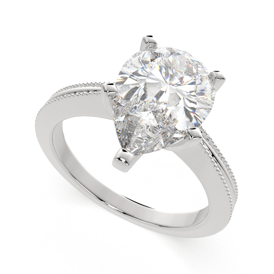 Camilla 1 Carat Pear Cut Solitaire Engagement Ring