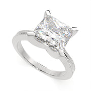 1 Carat VS1 D Lab Grown Diamond Solitaire Princess Ring