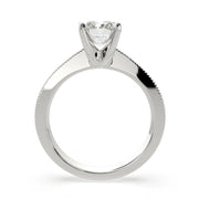 1 Carat VS1 D Lab Grown Diamond Solitaire Radiant Ring