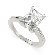 1 Carat VS1 D Lab Grown Diamond Solitaire Radiant Ring