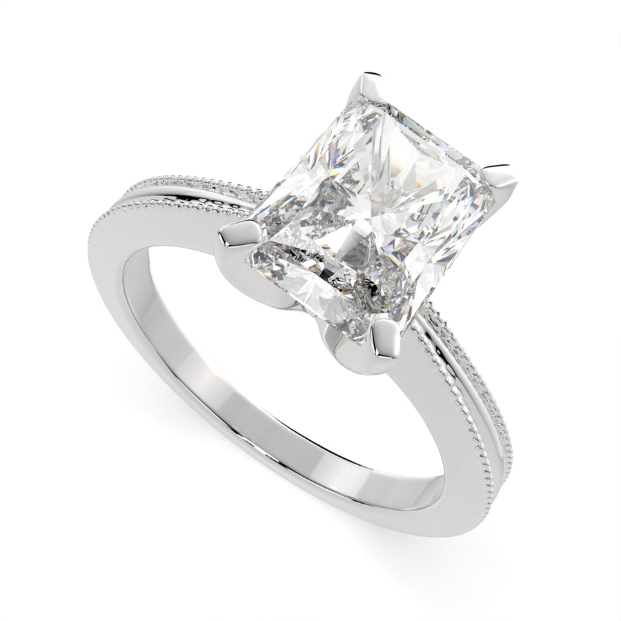 Camilla 3 Carat Radiant Cut Solitaire Engagement Ring