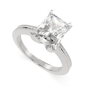 3 Carat VS1 D Lab Grown Diamond Solitaire Radiant Ring
