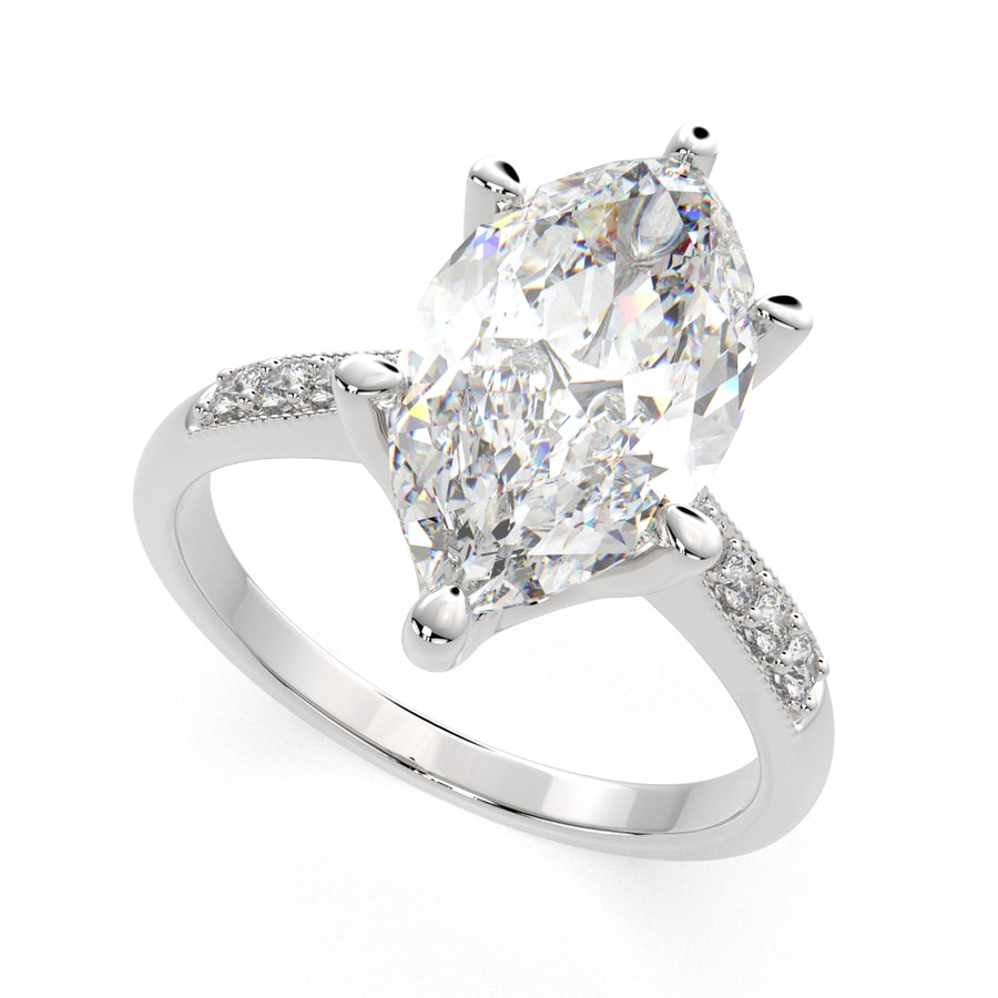 Federica 2.4 Carat Marquise Cut 4 Prong Engagement Ring