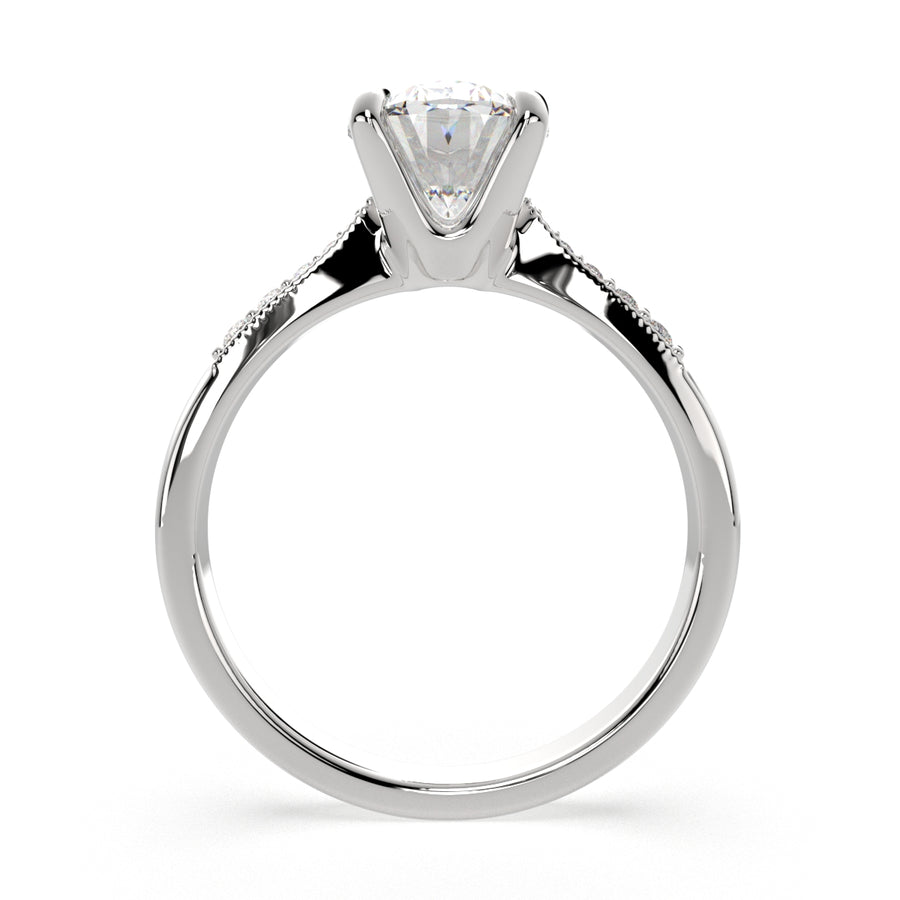 Federica 3.4 Carat Oval Cut 4 Prong Engagement Ring