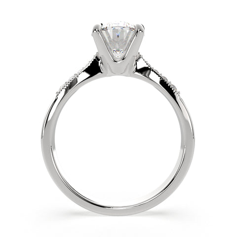 4.4 Carat VS1 D Lab Grown Diamond Pave Oval Ring