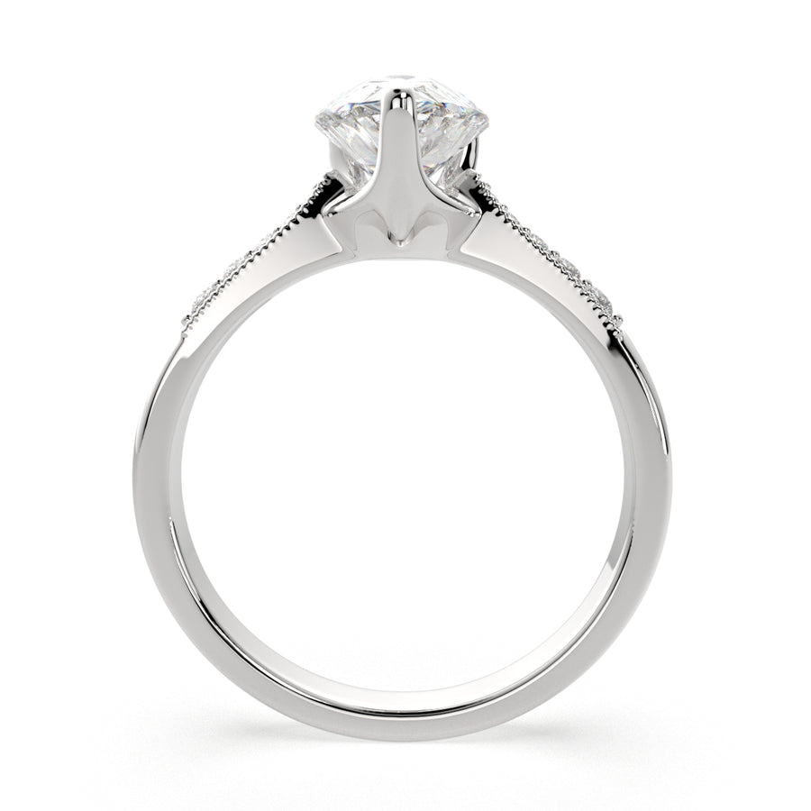Federica 1.4 Carat Pear Cut 4 Prong Engagement Ring