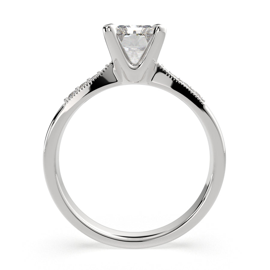 Federica 3.4 Carat Radiant Cut 4 Prong Engagement Ring
