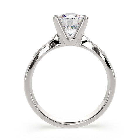 2.4 Carat VS1 D Lab Grown Diamond Pave Round Ring