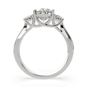 2.2 Carat VS1 D Lab Grown Diamond Trilogy Oval Ring