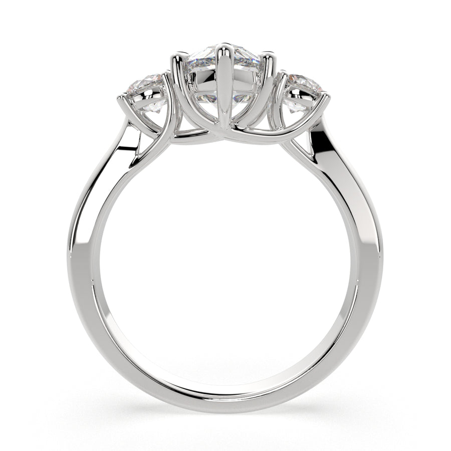 Hana 3.2 Carat Pear Cut 3 Stone Engagement Ring