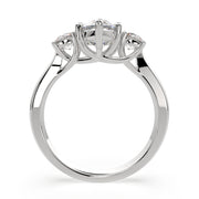 4.2 Carat VS1 D Lab Grown Diamond Trilogy Pear Ring