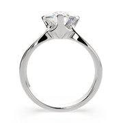 4 Carat VS1 D Lab Grown Diamond Solitaire Heart Ring