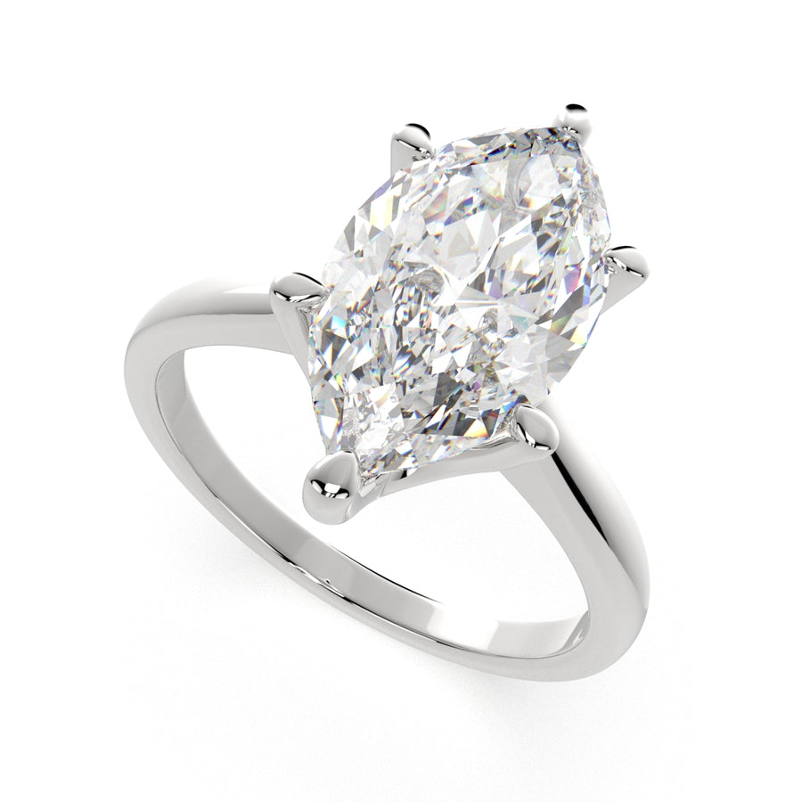 Juliana 3 Carat Marquise Cut Classic Solitaire Engagement Ring