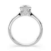 2 Carat VS1 D Lab Grown Diamond Solitaire Pear Ring