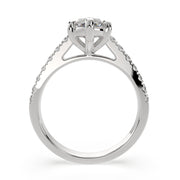 2.3 Carat VS1 D Lab Grown Diamond Pave Marquise Ring