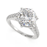 1.3 Carat VS1 D Lab Grown Diamond Pave Round Ring