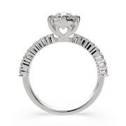 3.35 Carat VS1 D Lab Grown Diamond Side Stone Marquise Ring