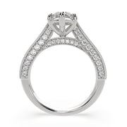 4.75 Carat VS1 D Lab Grown Diamond Pave Marquise Ring