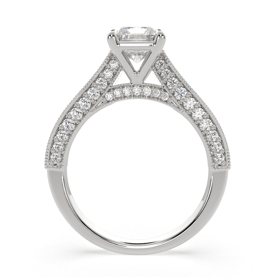 Martina 3.75 Carat Radiant Cut Pave Engagement Ring